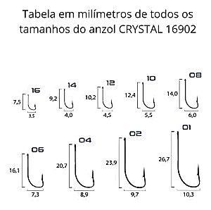 Anzol Crystal 16902 12 Com 50 Marine Sports