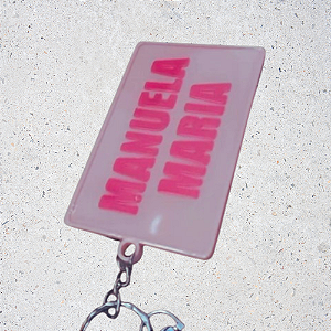 Chaveiro tag com resina