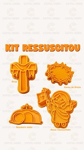 Cortadores de Biscoitos - Kit Ressuscitou