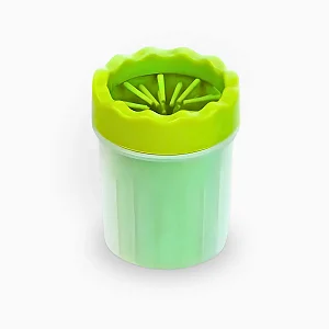 Limpador de Pata de Cachorros Portátil Verde
