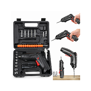 Kit de Parafusadeira Elétrica 46 Peças