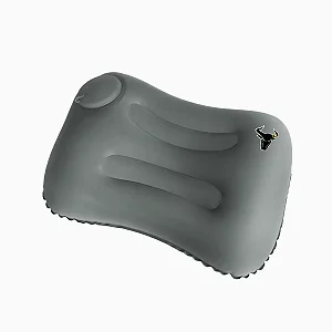 Travesseiro Almofada de Viagem Inflável e Portátil - Cinza