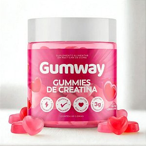 Goma de Creatina Gumway Frutas Vermelhas