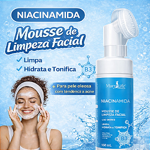 Mousse de Limpeza Facial com Niacinamida B3
