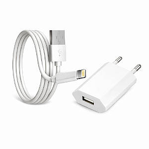 Kit Carregador Lightning com Fonte USB