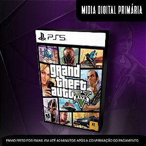 Grand Theft Auto V Ps5 Mídia Digital (Primária) (Retrocompatível)