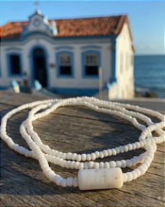 Guia de Oxalá – Fio de Conta | Branca com Firma Murano