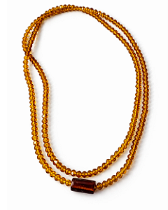 Guia de Oxum cristal amarela com Firma de Murano – 60 cm