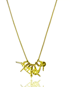 Colar Patuá 7 Linhas dos Orixás – Dourado