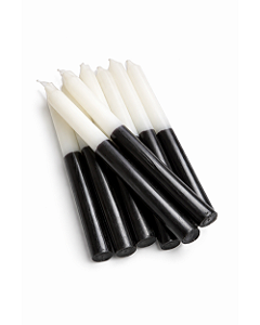 Vela Bicolor Pretos Velhos – Transformação e Cura (8 Unidades)