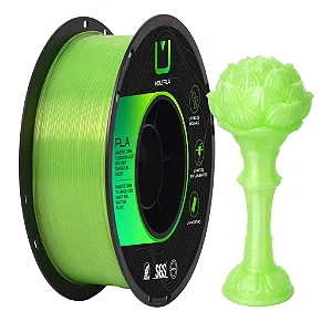 Filamento MULTFILA PLA Translúcido Verde Limão
