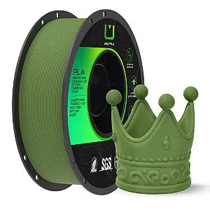 Filamento Pla Matte Fosco Verde Militar 1kg Multfila Impressora 3d 1.75mm