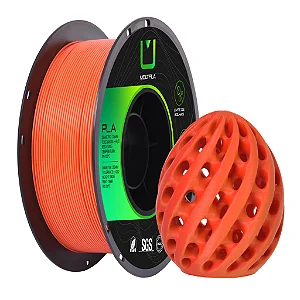 Filamento Pla Matte Duo Color Vermelho e Laranja 1KG Multfila 1.75mm