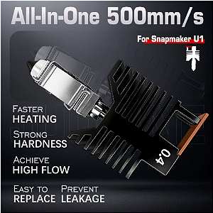 Hotend de Aço Endurecido Para Snapmaker U1