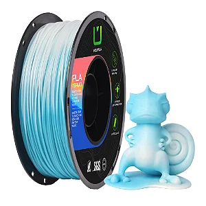 Filamento Pla Termo Azul e Branco 1kg Multfila Impressora 3D 1.75mm