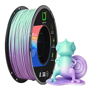 Filamento Pla Termo Roxo e Verde 1kg Multfila Impressora 3D 1.75mm
