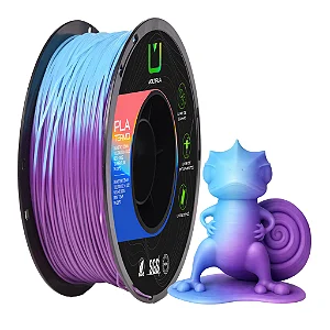 Filamento Pla Termo Roxo e Azul 1kg Multfila Impressora 3D 1.75mm