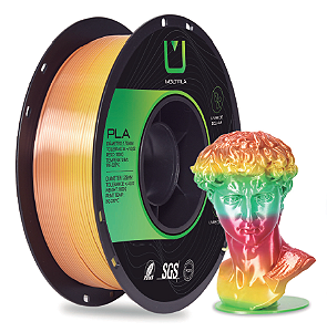 FILAMENTO PLA SILK RAINBOW MACARON Multfila Para Impressora 3D 1.75mm