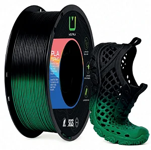 FILAMENTO TPU TERMO PRETO E VERDE MULTFILA 1KG