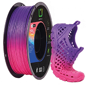 FILAMENTO TPU TERMO LILAS E ROSA MULTFILA 1KG
