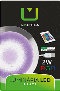 LUMINARIA LIGA DESLIGA RGB 2W BRANCA