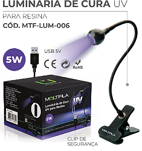 LUMINARIA DE CURA UV PARA RESINA - 5W MULTFILA