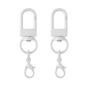KIT 50 CHAVEIROS GANCHO DUPLO BRANCO MULTFILA