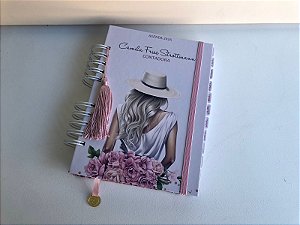 Agenda A5 2026 1DD com divisórias personalizada
