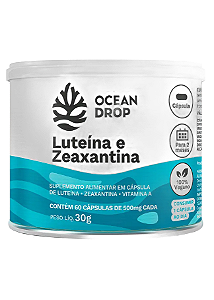 LUTEÍNA E ZEAXANTINA 500MG - 60 CÁPSULAS - OCEAN DROP