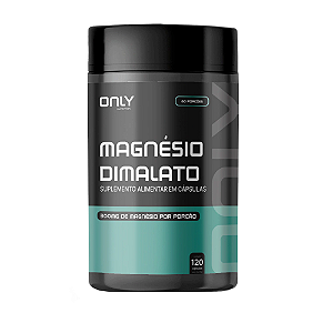 MAGNÉSIO DIMALATO - ONLY NUTRITION - 120 CÁPSULAS