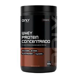 WHEY 100% CONCENTRADO ONLY NUTRITION 900G