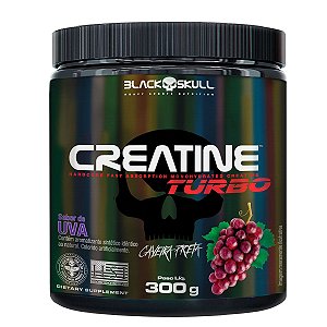 Creatina monohidratada sabor Uva 300g turbo Blackskull