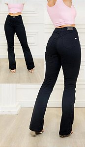 Calça Flare Preta Feminina Básica