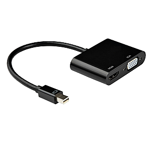 Adaptador Mini DP Mini DisplayPort HDMI 4K 60Hz ou VGA 1080p