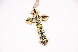 Cruz retrovisor indígena