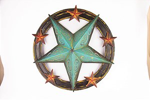Placa decorativa Star turquesa