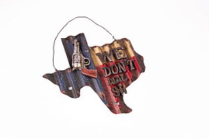 Placa decorativa pistola TEXAS