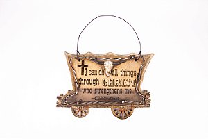 Placa decorativa carruagem