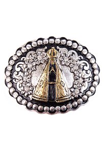 fivela country nossa senhora prata