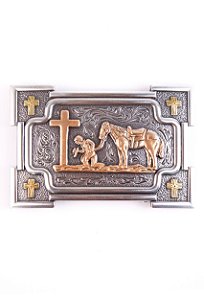 fivela importada nocona cowboy prayer