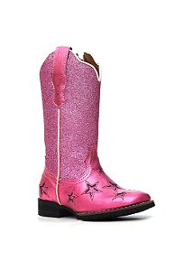 bota infantil Vimar blush metalizado