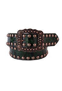 cinto croco verde