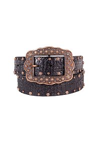 cinto croco black