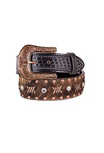Cinto couro cow lane black