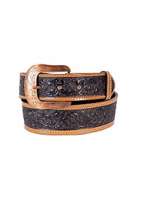 Cinto floral caramel