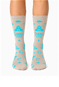 Meia stable cacto lover bege