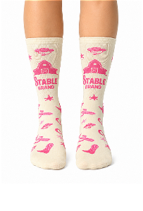 Meia stable cacto lover off pink