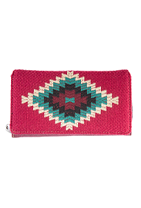 Carteira Montana West aztec ruby pink western