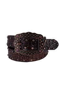 Cinto Infantil Country croco Marrom