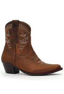 BOTA VIMAR BICO FINO FOSSIL CASTANHO CANO CURTO